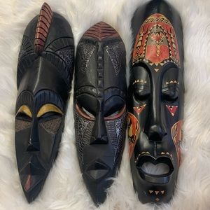 African Wall Art 3 Piece from Ghana